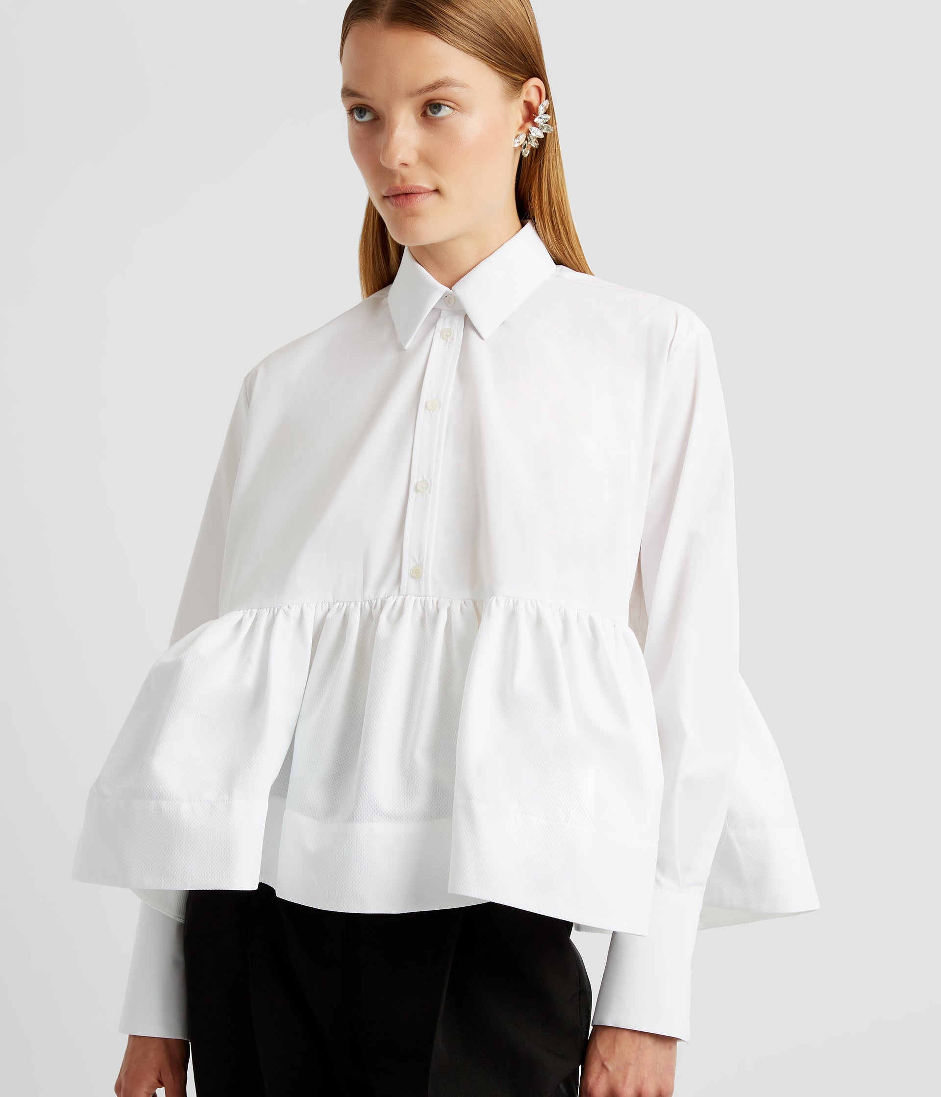 BLOUSE WITH RUFFLE DETAIL - 5