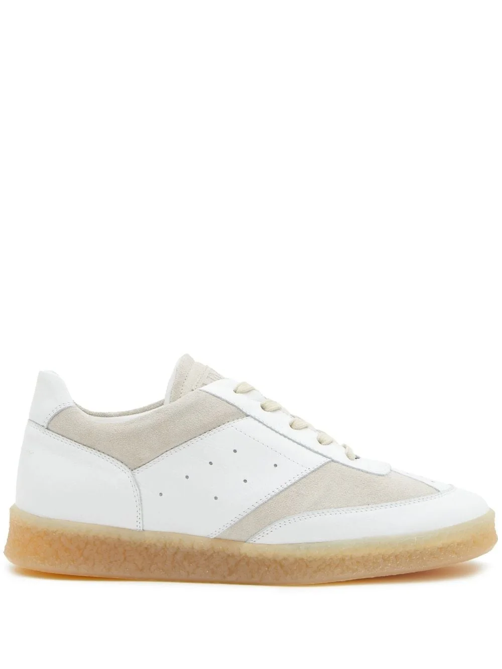 panelled low-top sneakers - 1