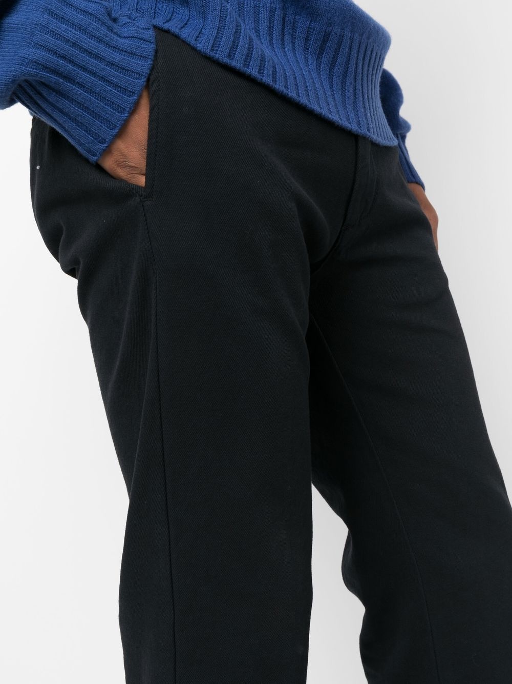 straight-leg cotton-wool trousers - 5