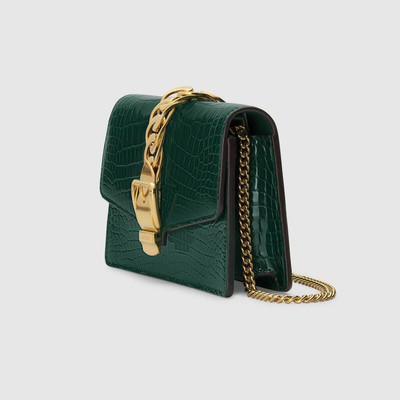 GUCCI Exclusive Sylvie crocodile super mini bag outlook