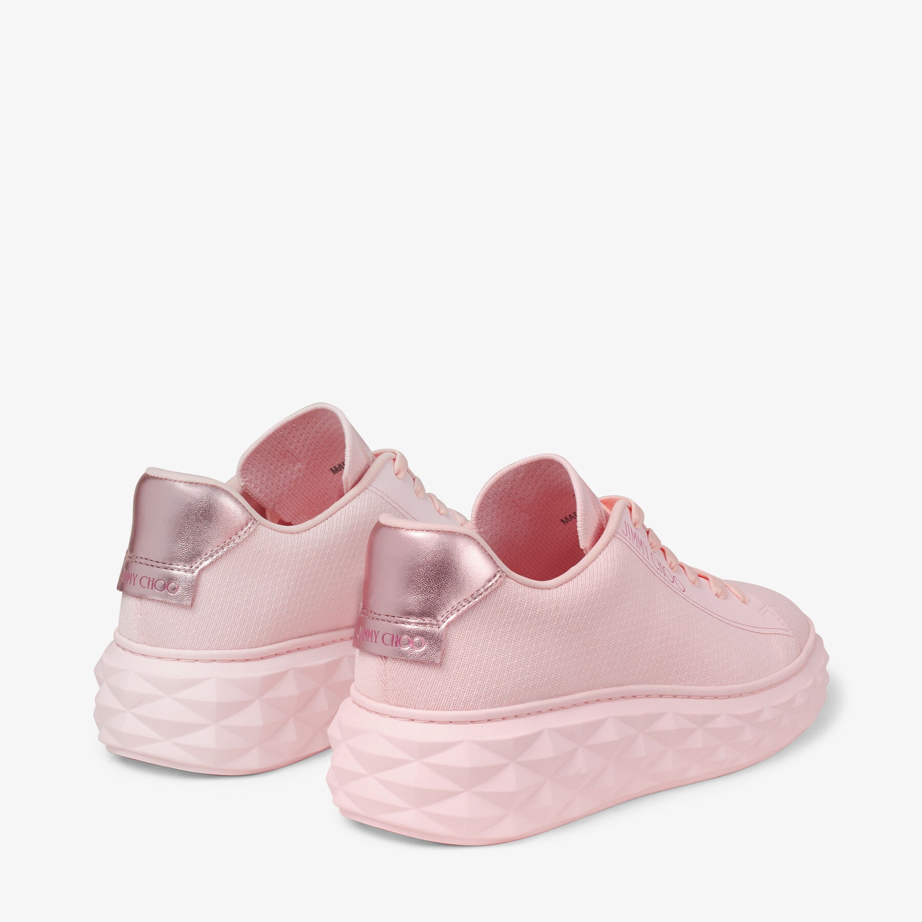 Diamond Light Maxi/f
Powder Pink Knit Low-Top Trainers with Platform Sole - 7