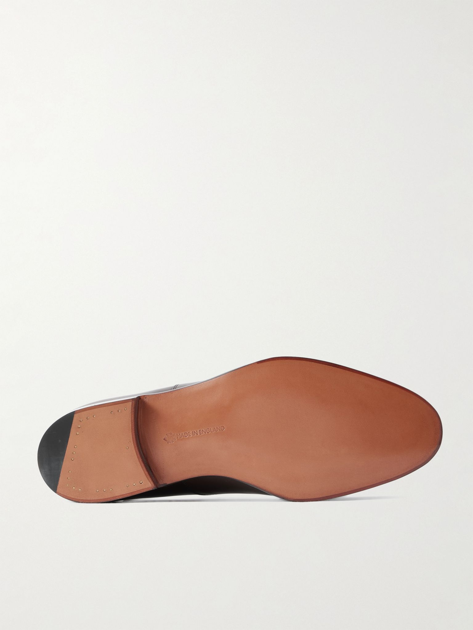 Chelsea Cap-Toe Burnished-Leather Oxford Shoes Brown - 3