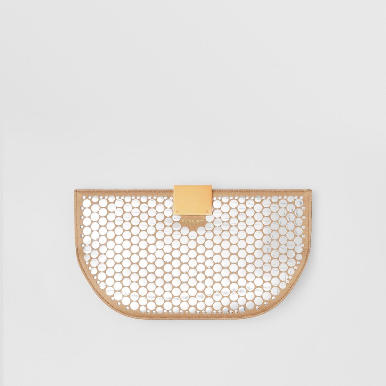 Embellished Silk Olympia Clutch - 1