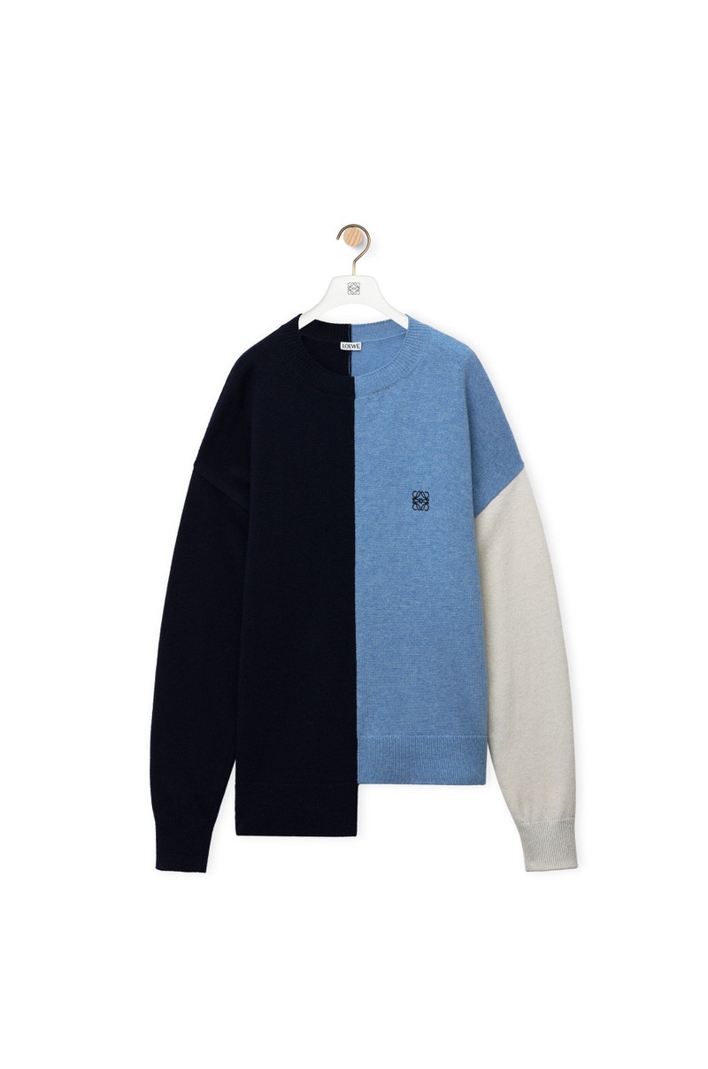 Asymmetric sweater in wool 1