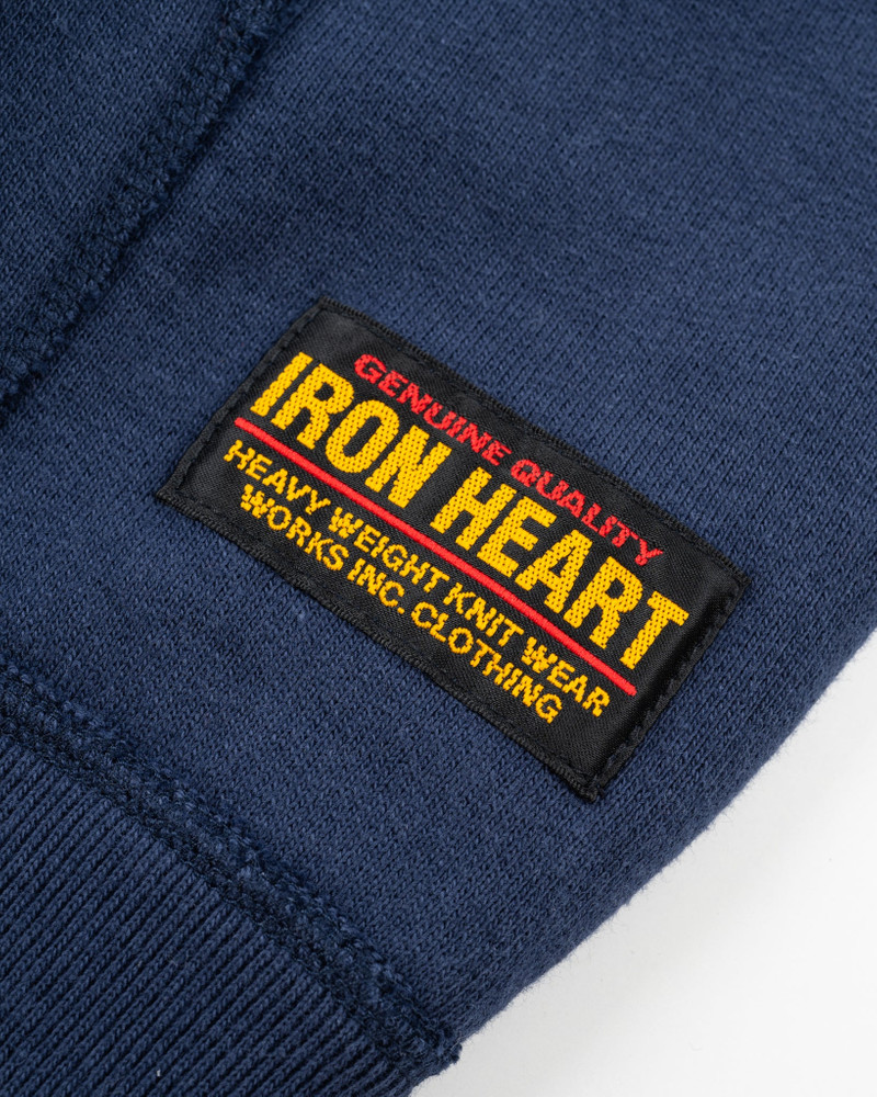 14OZ ULTRA HEAVYWEIGHT LOOPWHEEL COTTON ZIP UP HOODIE - NAVY 10