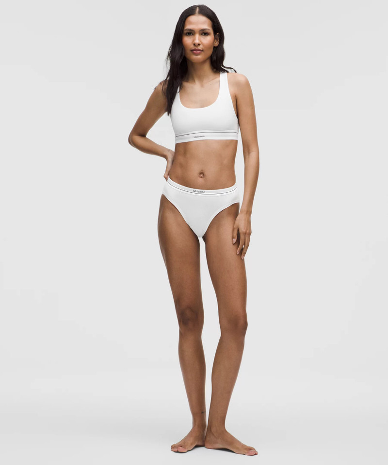 lululemon Stretch Cotton Ribbed Logo Super-High-Rise Bikini Underwear outlook