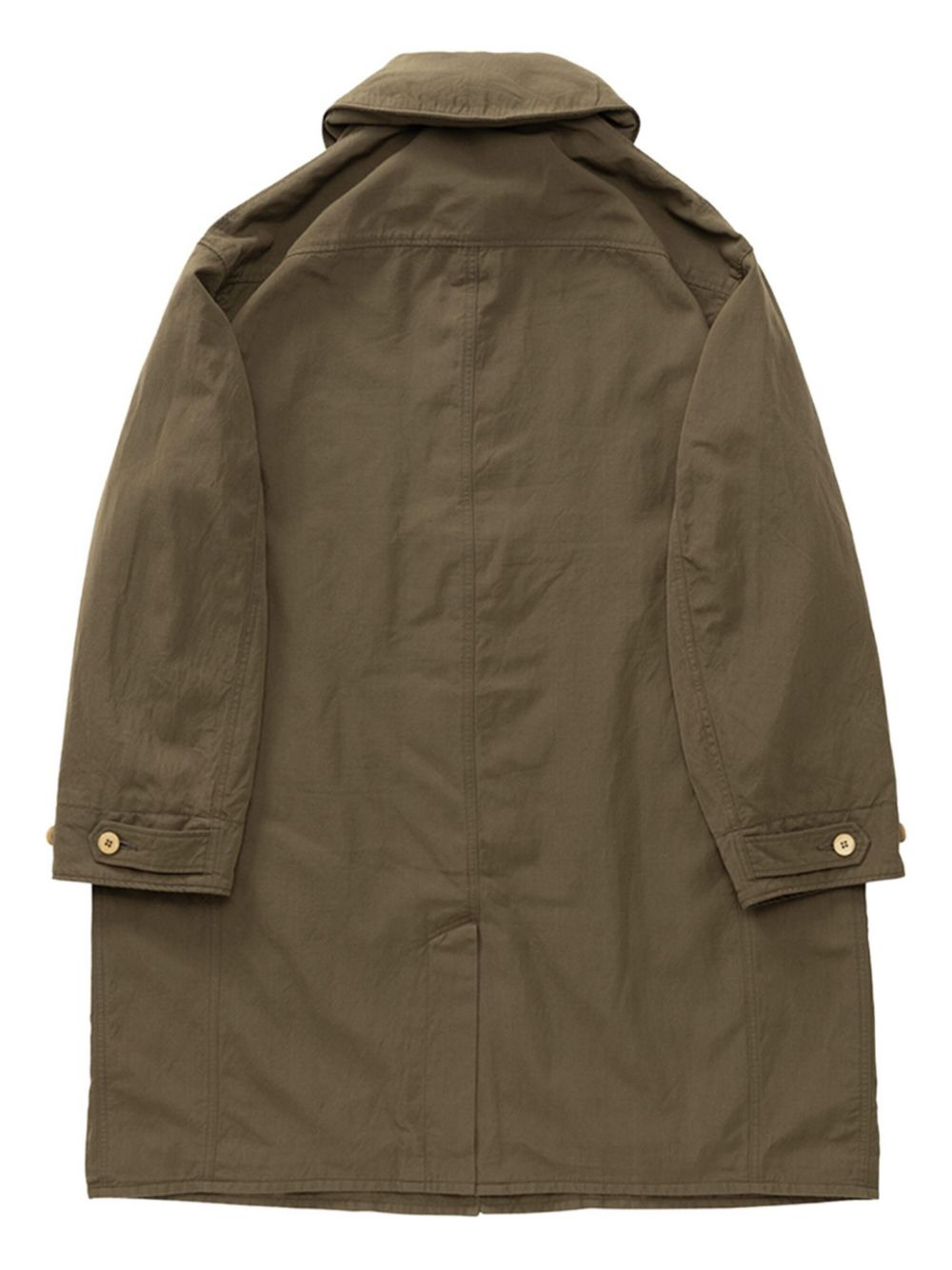 hooded buttoned coat - 2