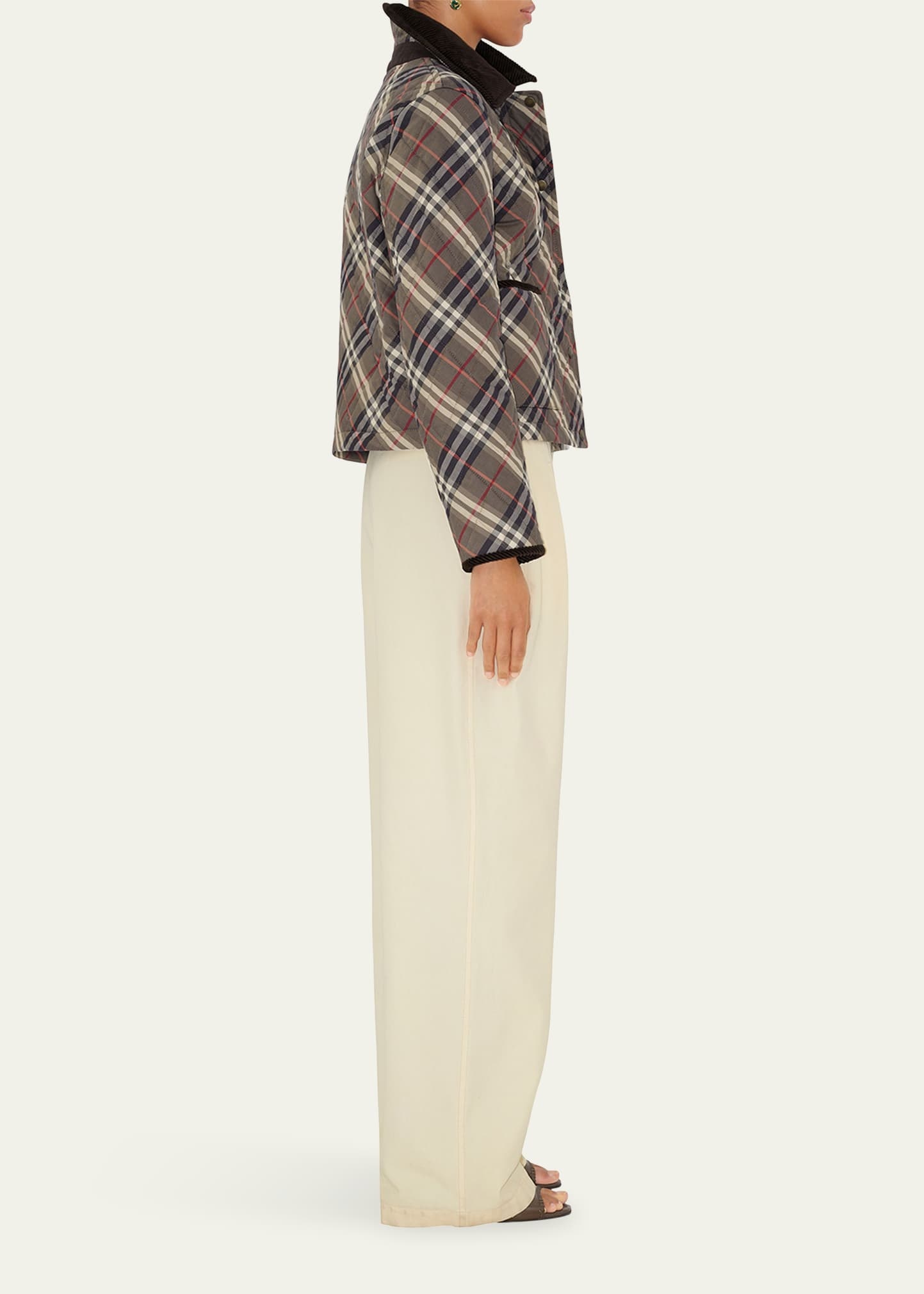 Oldham Check Quilted Barn Jacket - 4