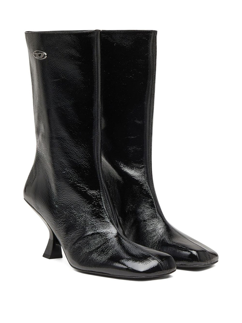 Diesel 75mm D-Amber square-toe sculptural-heel boots outlook