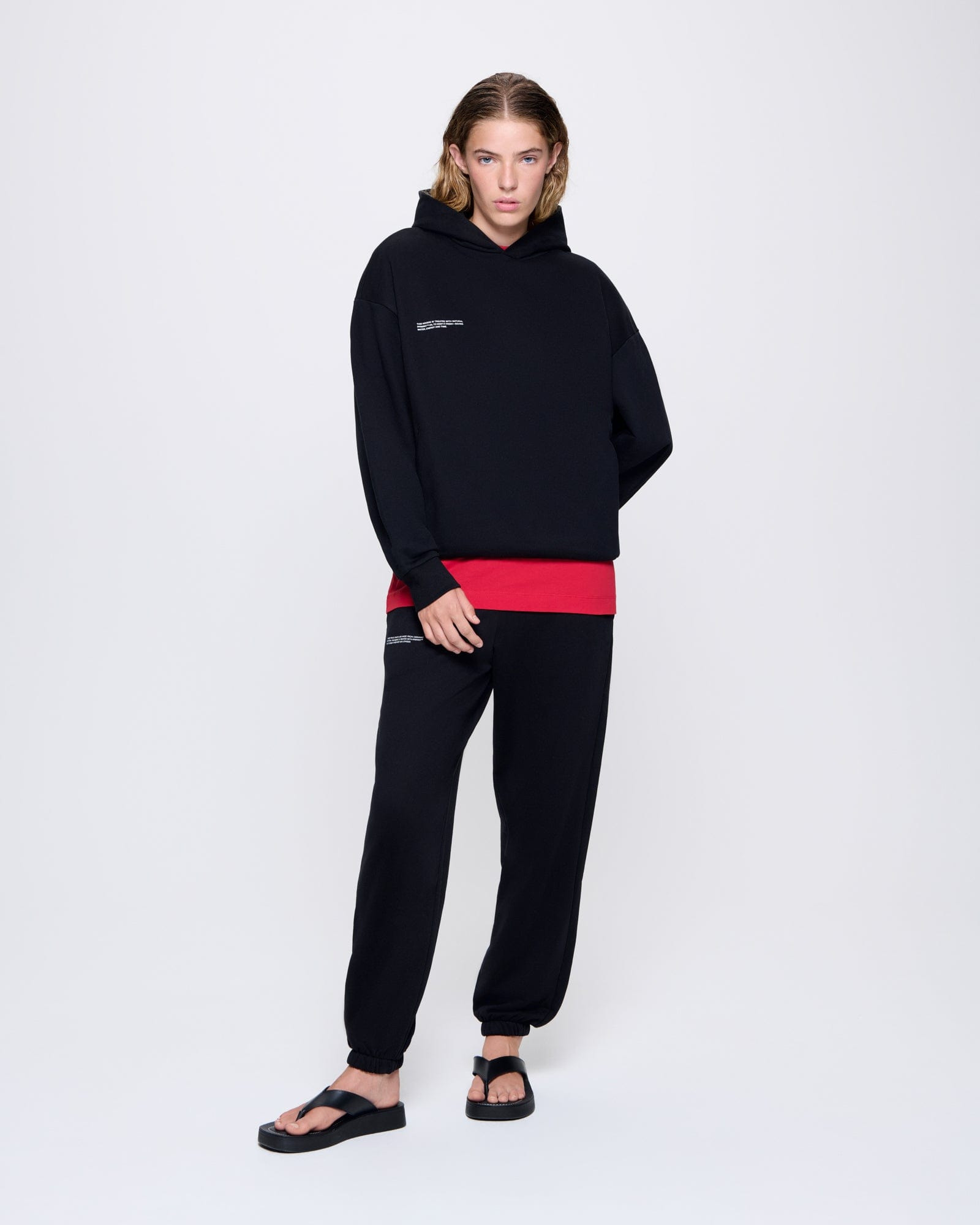 Womens 365 Midweight Hoodie - Black - 3