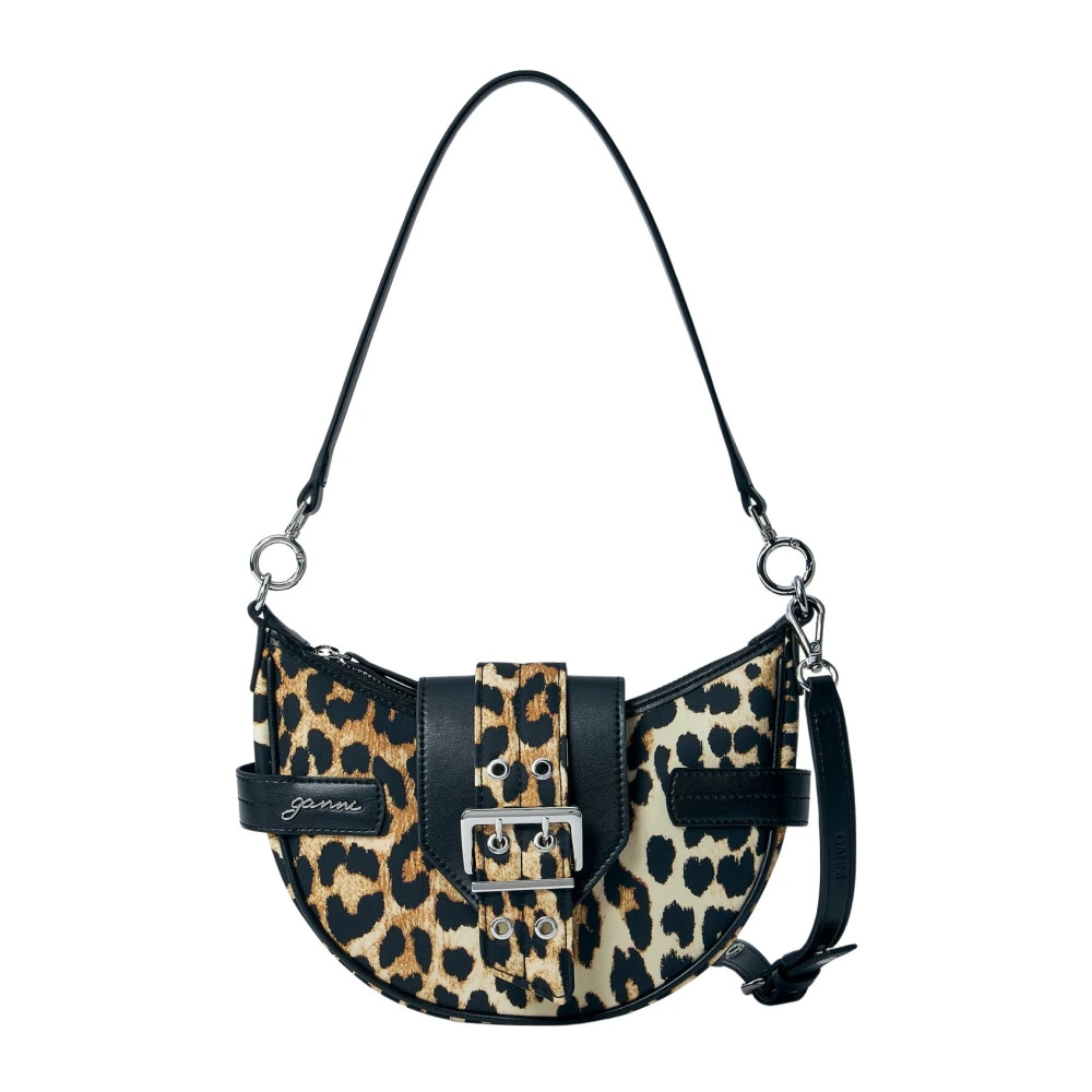 LEOPARD CROSSBODY BAG WITH FLAP CLOSURE - 1