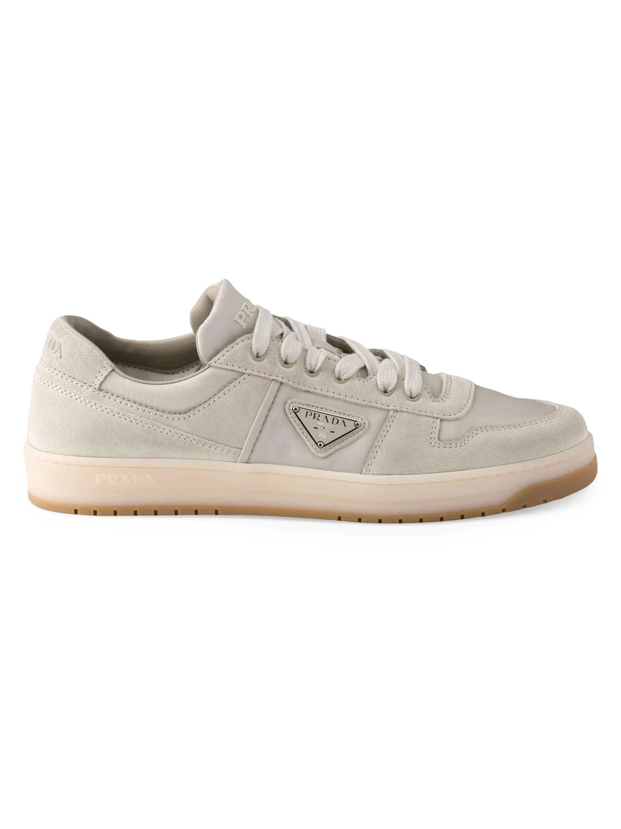 Men's Downtown Re-Nylon and Suede Sneakers - Beige - 1