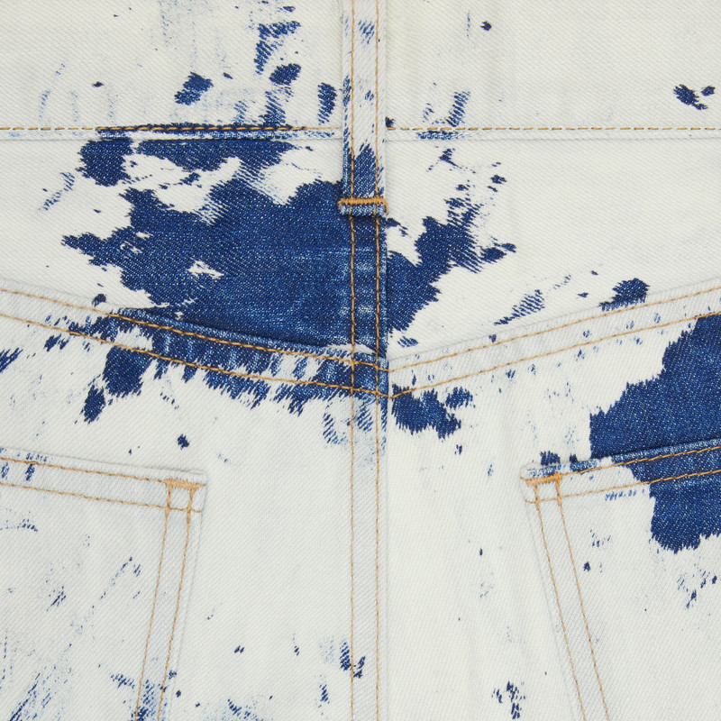 SLIM JEANS IN BLEACHED DENIM 3