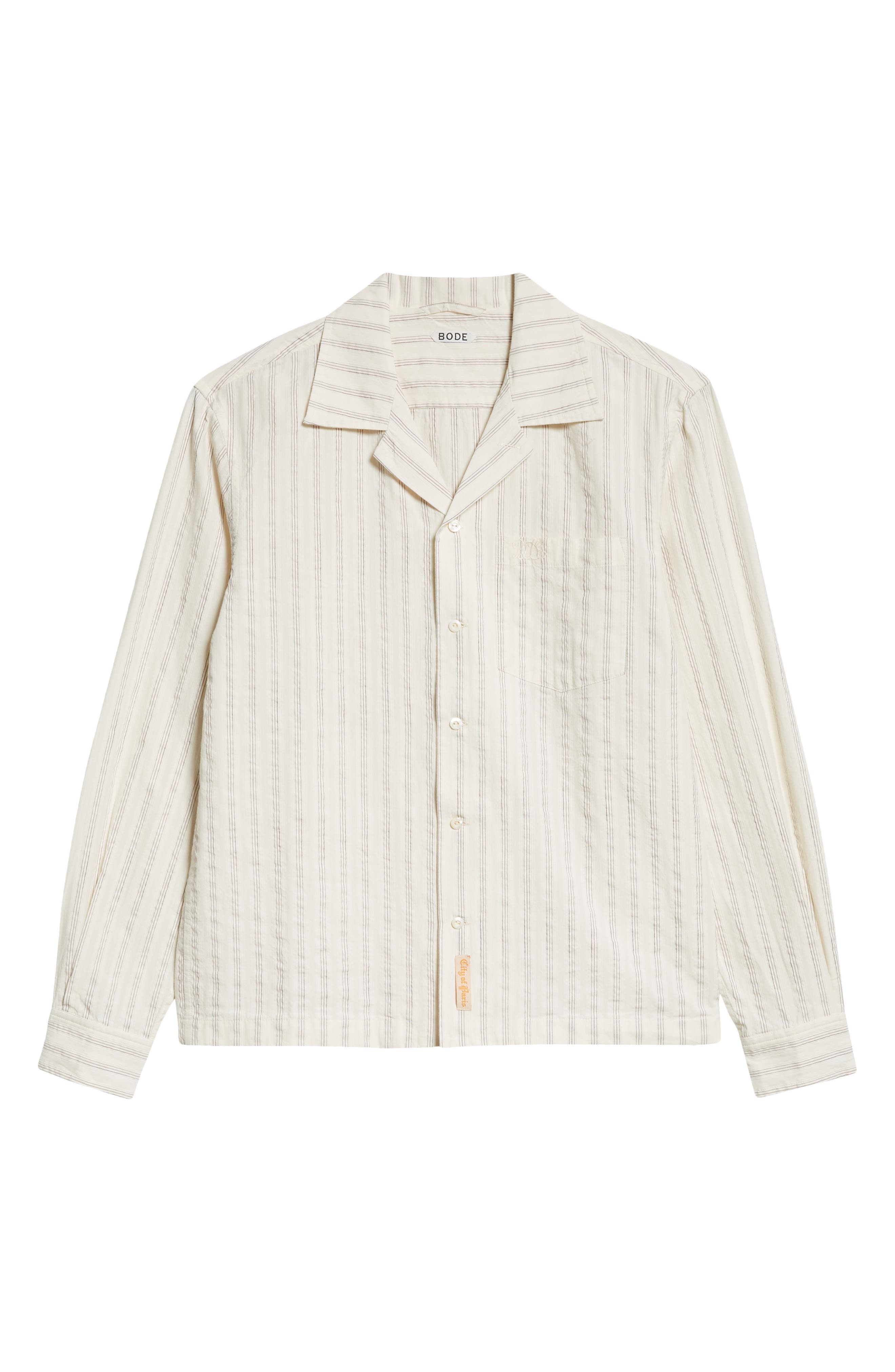 Bode Lavender Sail Shirt in White/Purple at Nordstrom - 5