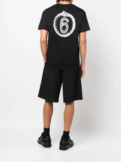 MM6 Maison Margiela logo-print cotton T-shirt outlook