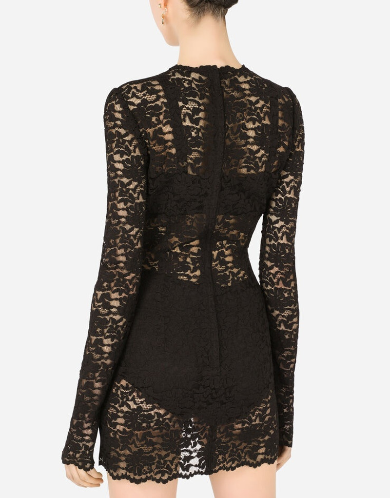 Short floral lace dress 5