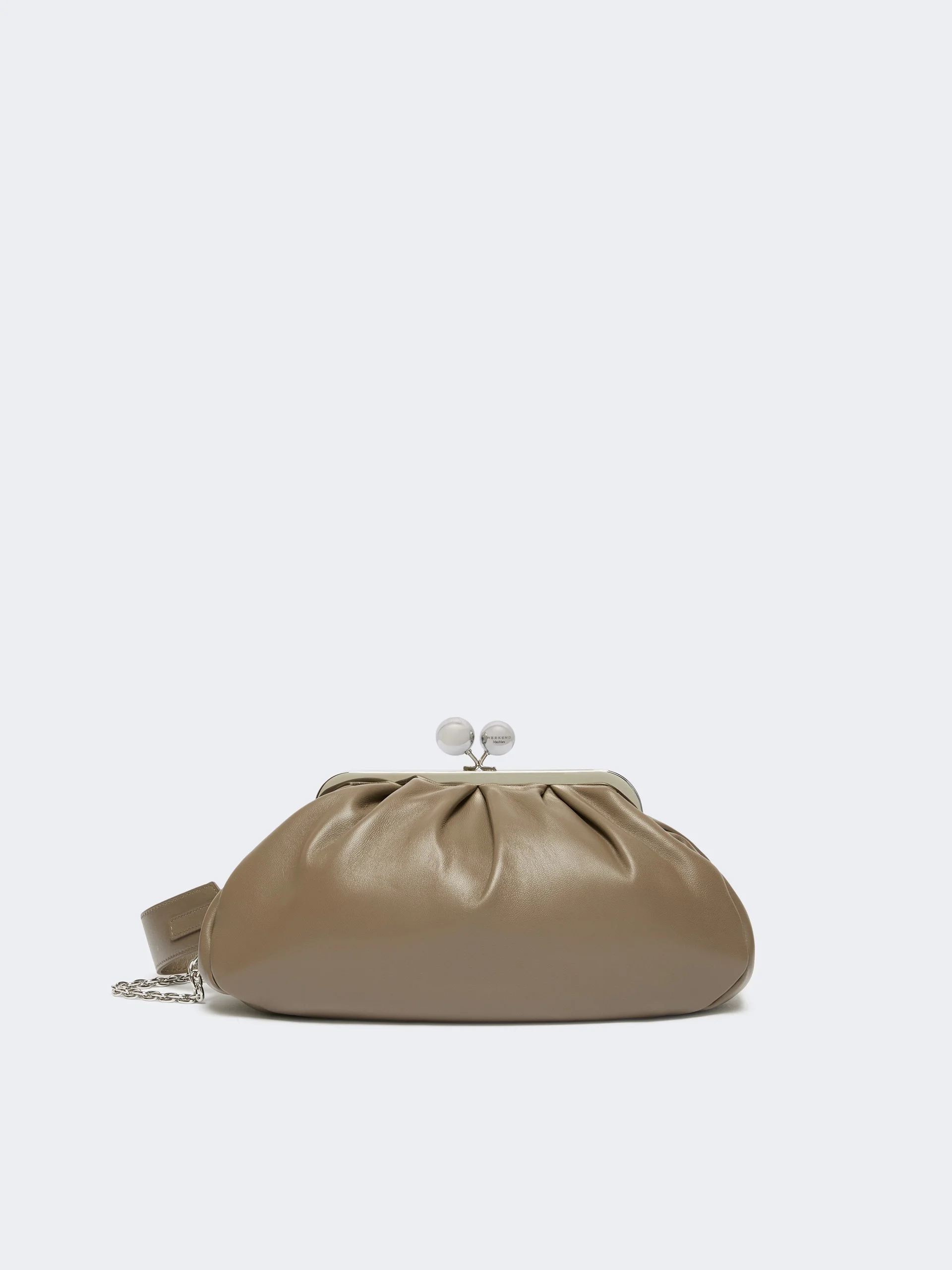 CUBICO Medium sheepskin Pasticcino Bag - MUD - 1