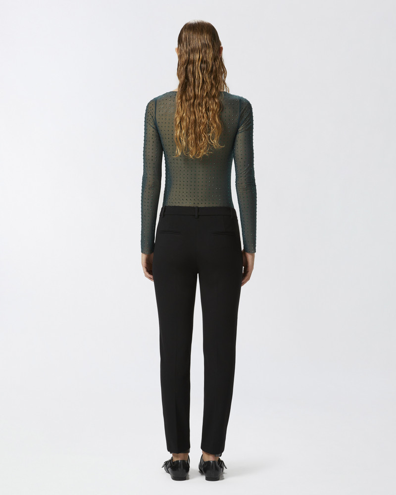 TECHNICAL FABRIC CIGARETTE TROUSERS 4
