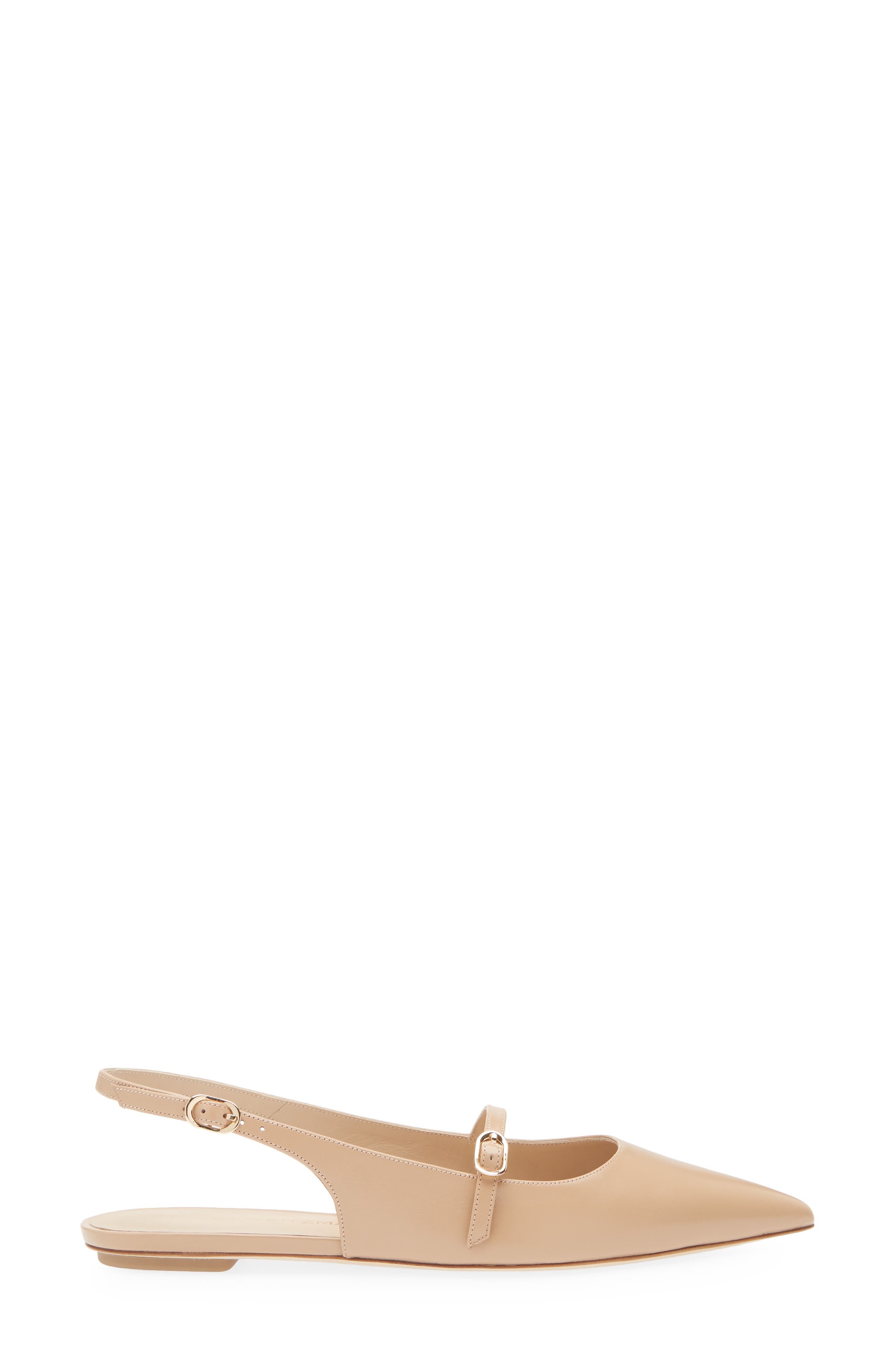 Stuart Weitzman Emilia Mary Jane Slingback Flat in Adobe Smooth Calf at Nordstrom - 3