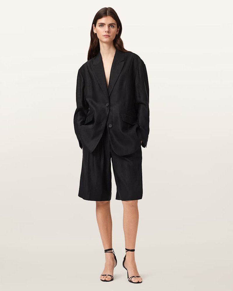 ALLSAINTS CHARLEY RELAXED FIT PLEATED SHORTS outlook