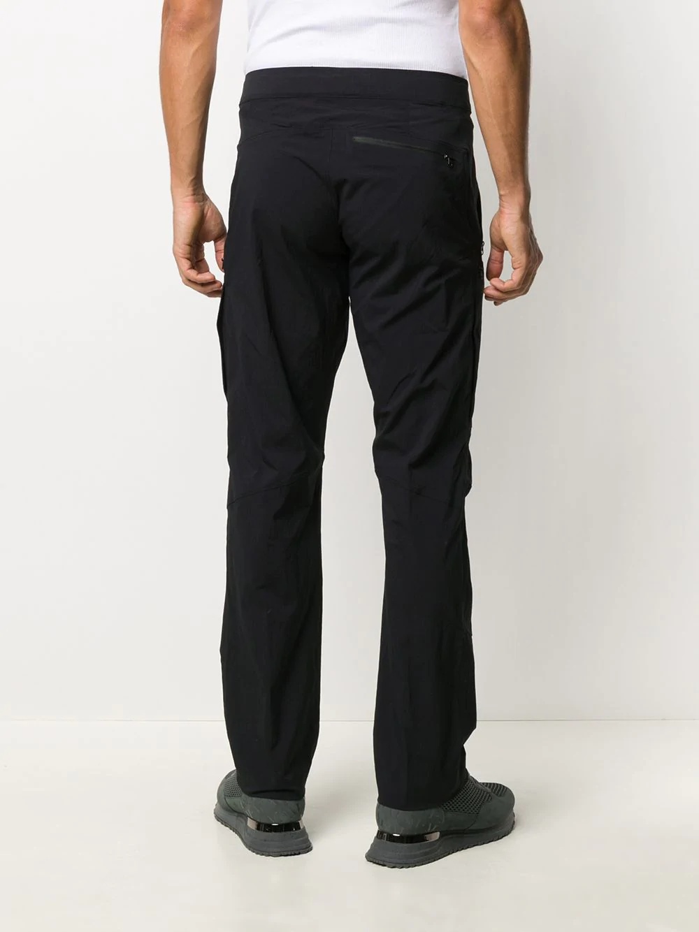 zip detail trousers - 4