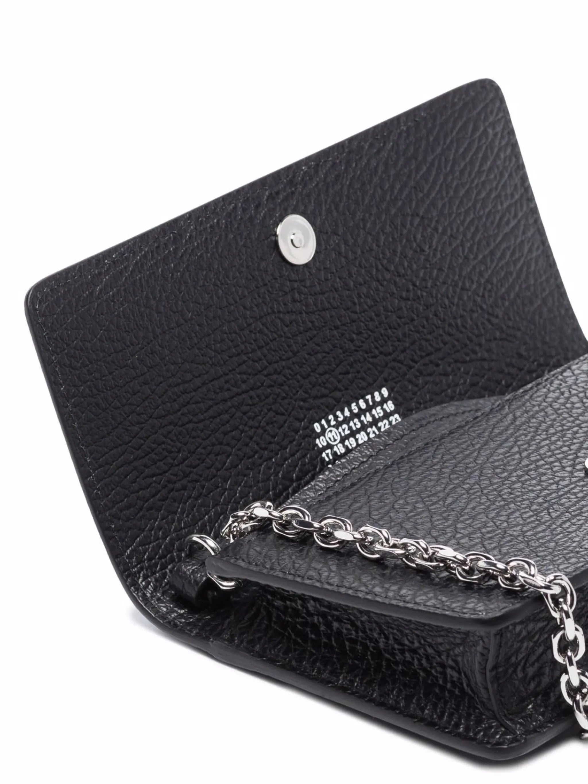 Four-stitch Leather Wallet-on-chain - 4
