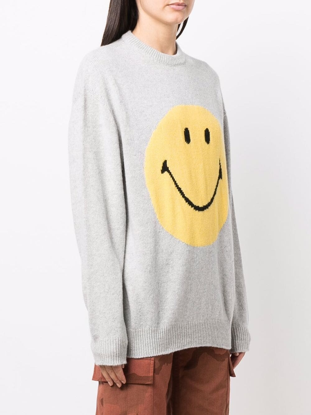 smiley knitted jumper - 3