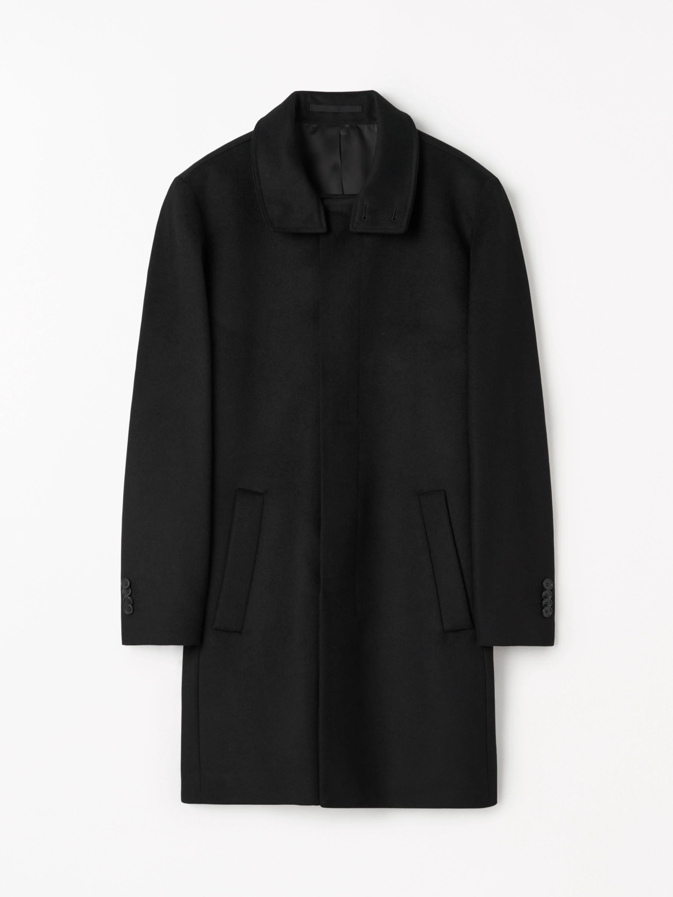 Aleric Funnel-Neck Wool Coat - 1