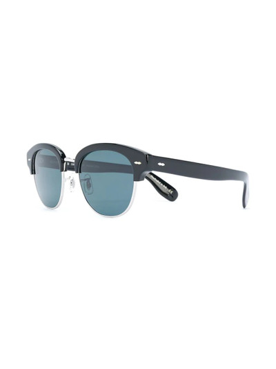 Oliver Peoples square tinted sunglasses outlook