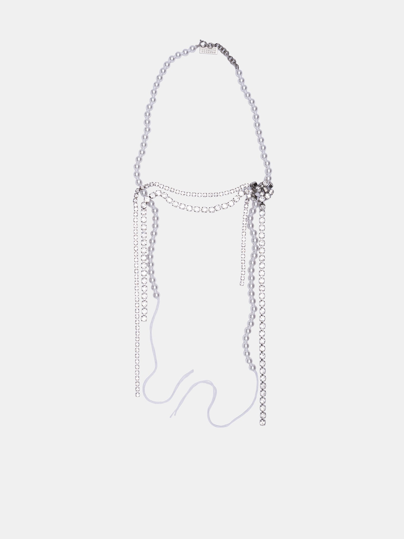Pearl & Crystal Necklace - 1