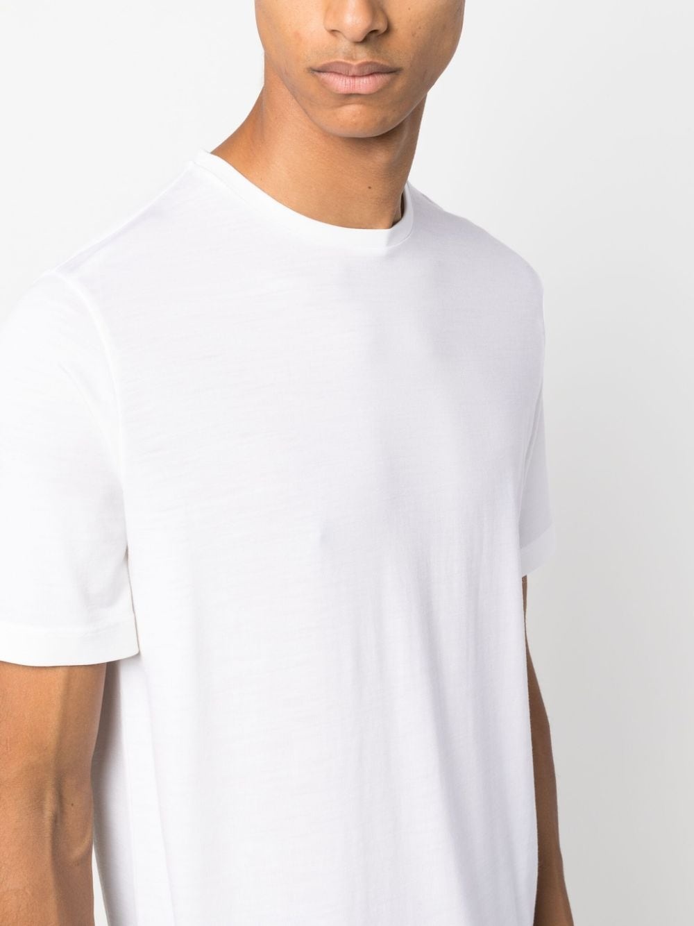 short-sleeved wool T-shirt - 5