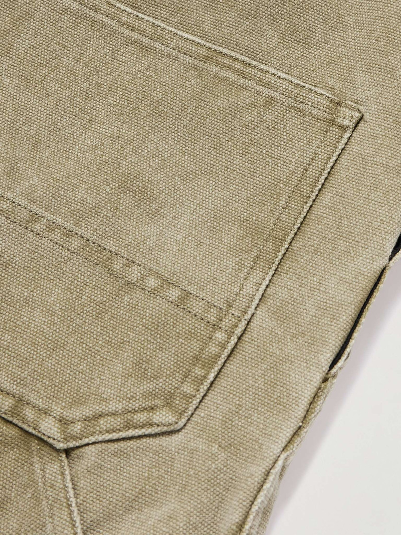 Wide-Leg Canvas Overalls 3