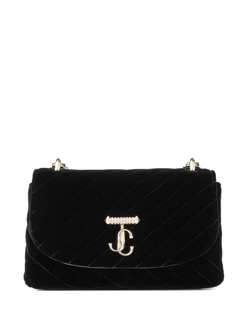 small Curve velvet cross body bag - 1