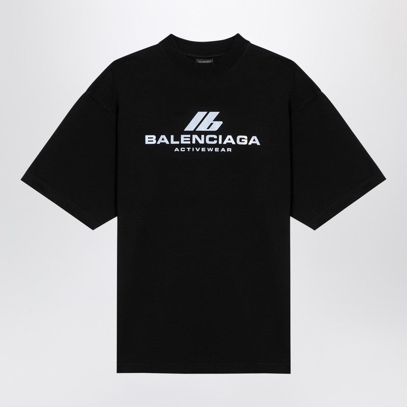 Balenciaga Balenciaga Back Black Jersey T-Shirt Men - 1