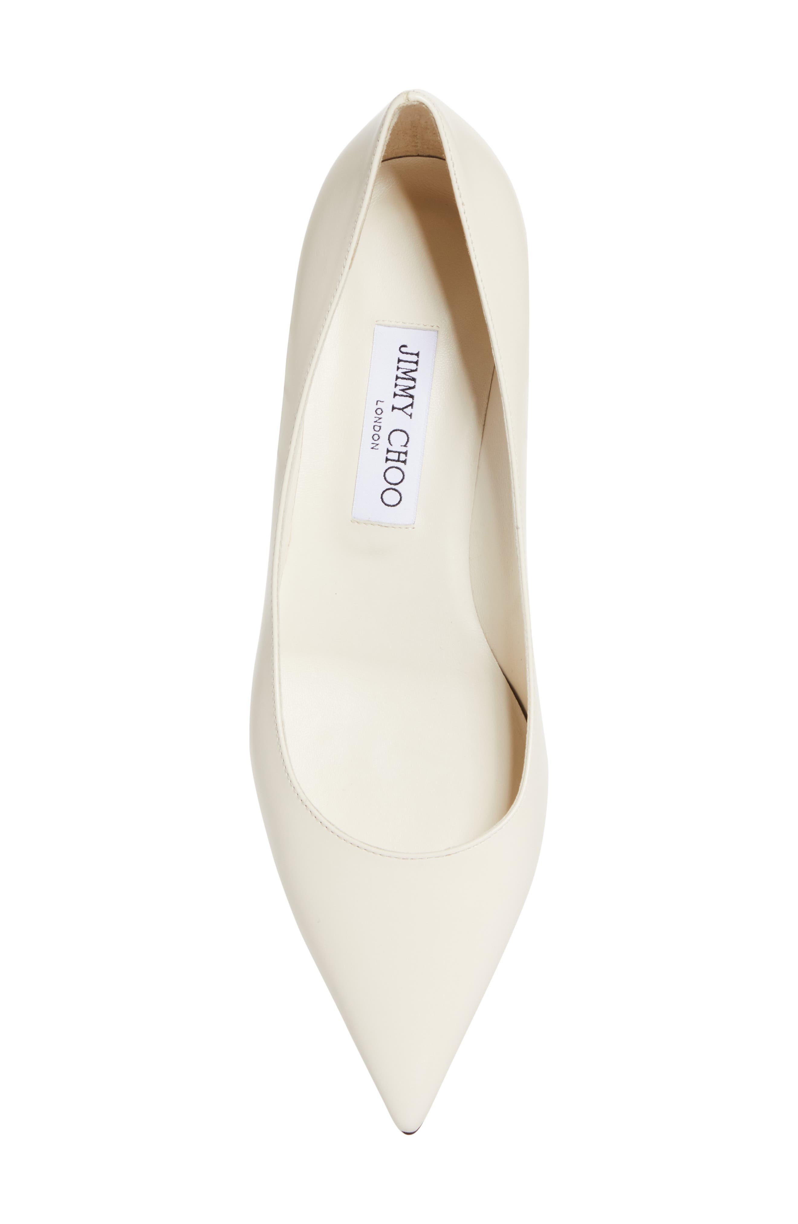 Jimmy Choo Amelia Pointed Toe Kitten Heel Pump in Latte at Nordstrom - 5