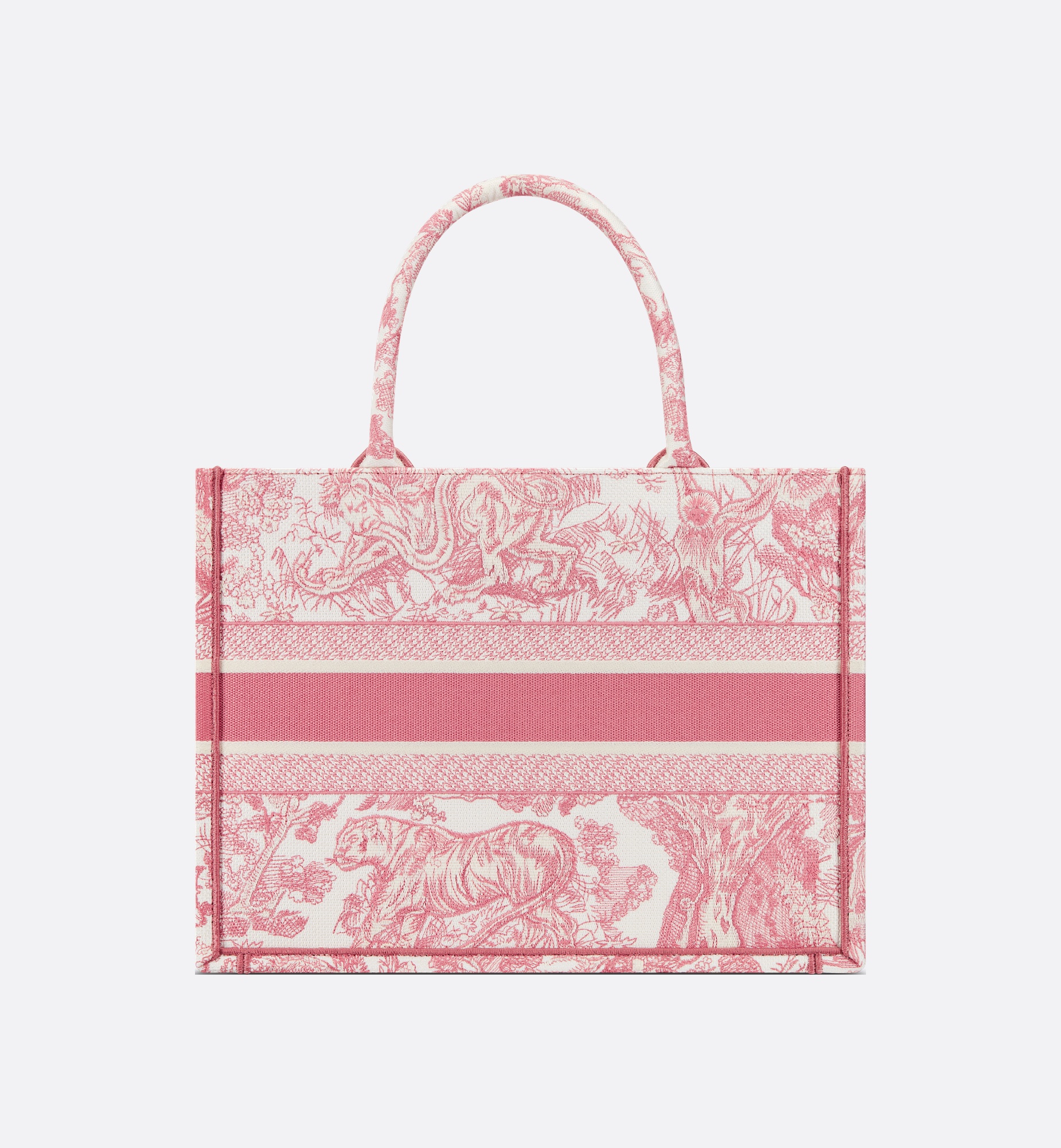【乙女心惹かれるピンク】Dior★Book Tote Medium★トートバッグ Medium Dior Book Tote Ecru and Gray Toile de Jouy Embroidery
