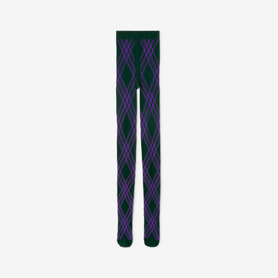 Burberry Check Wool Blend Tights outlook