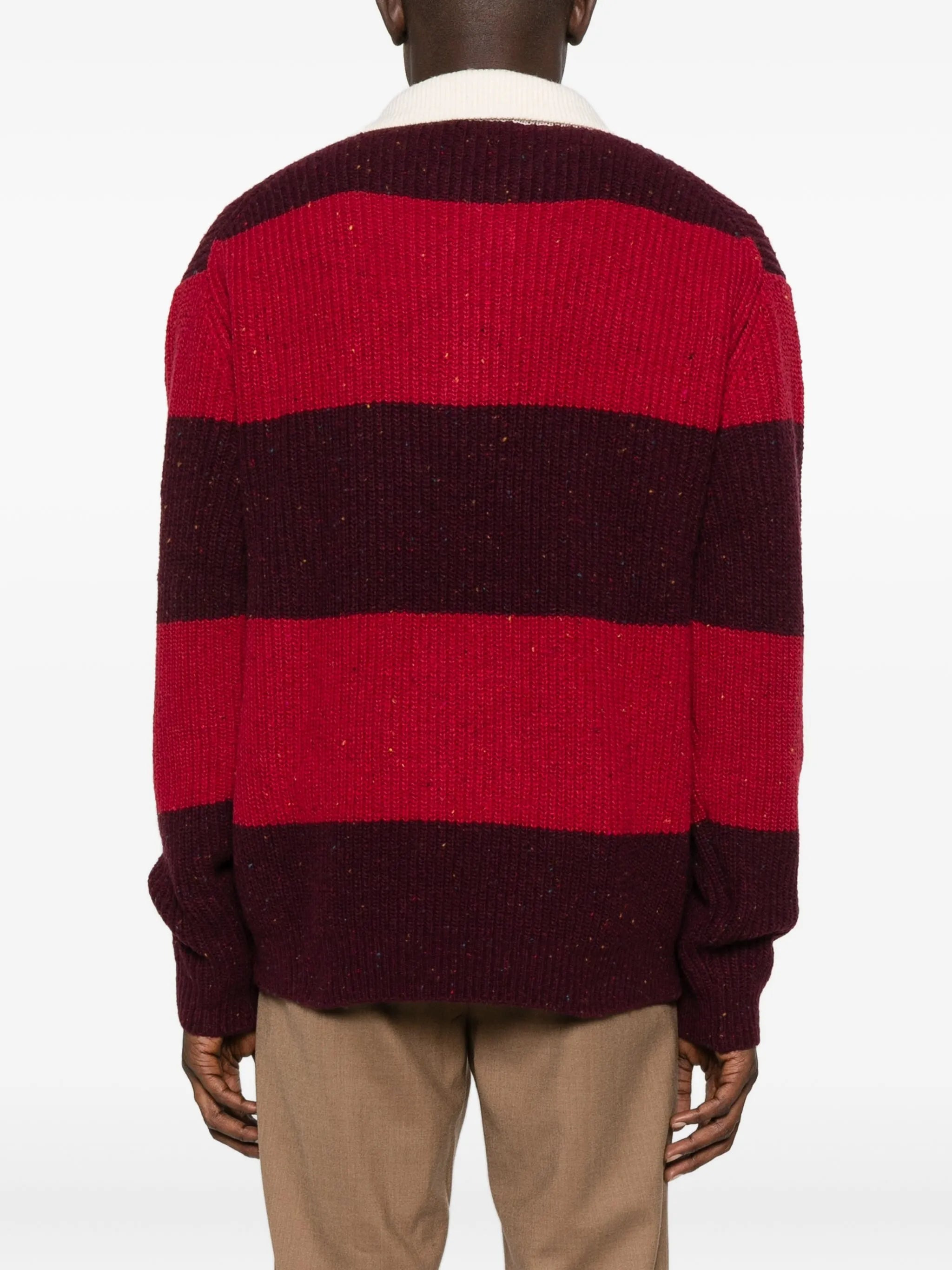 Dunst Striped Polo-neck Sweater - 5
