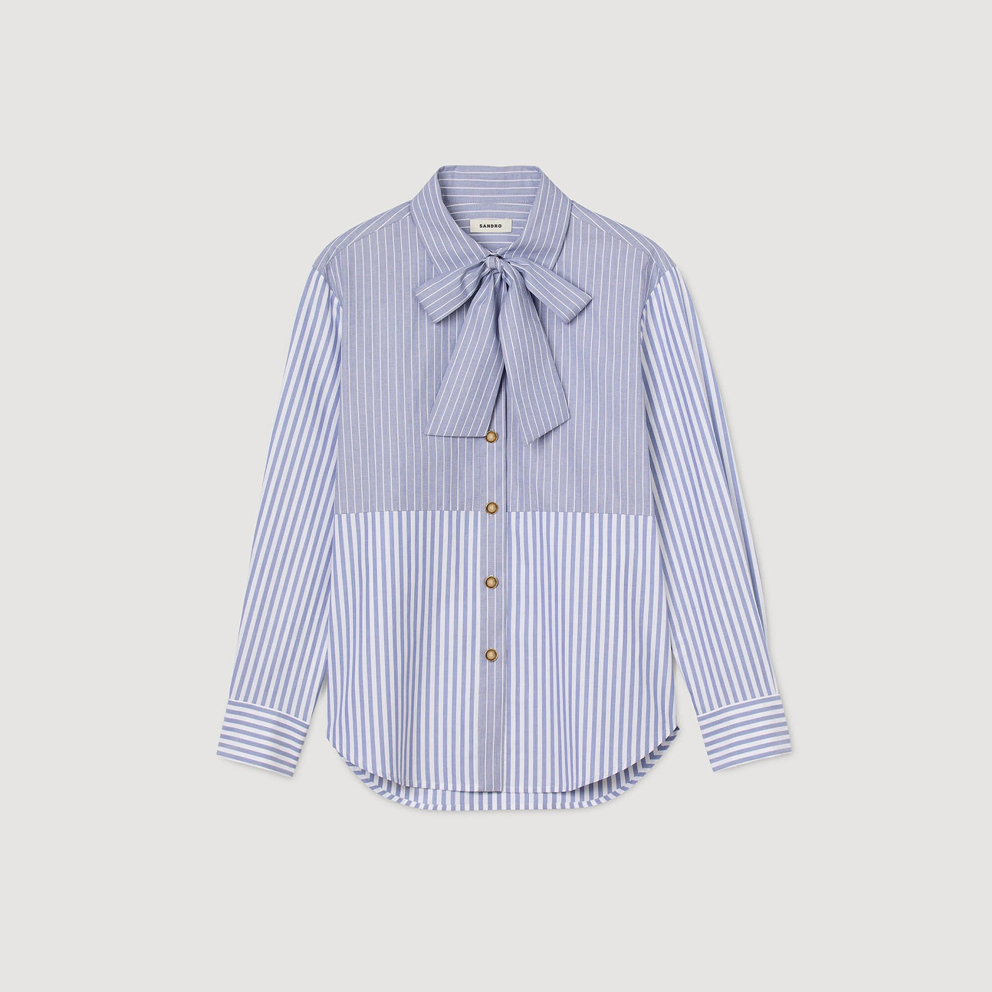 STRIPED TIE SHIRT - 6