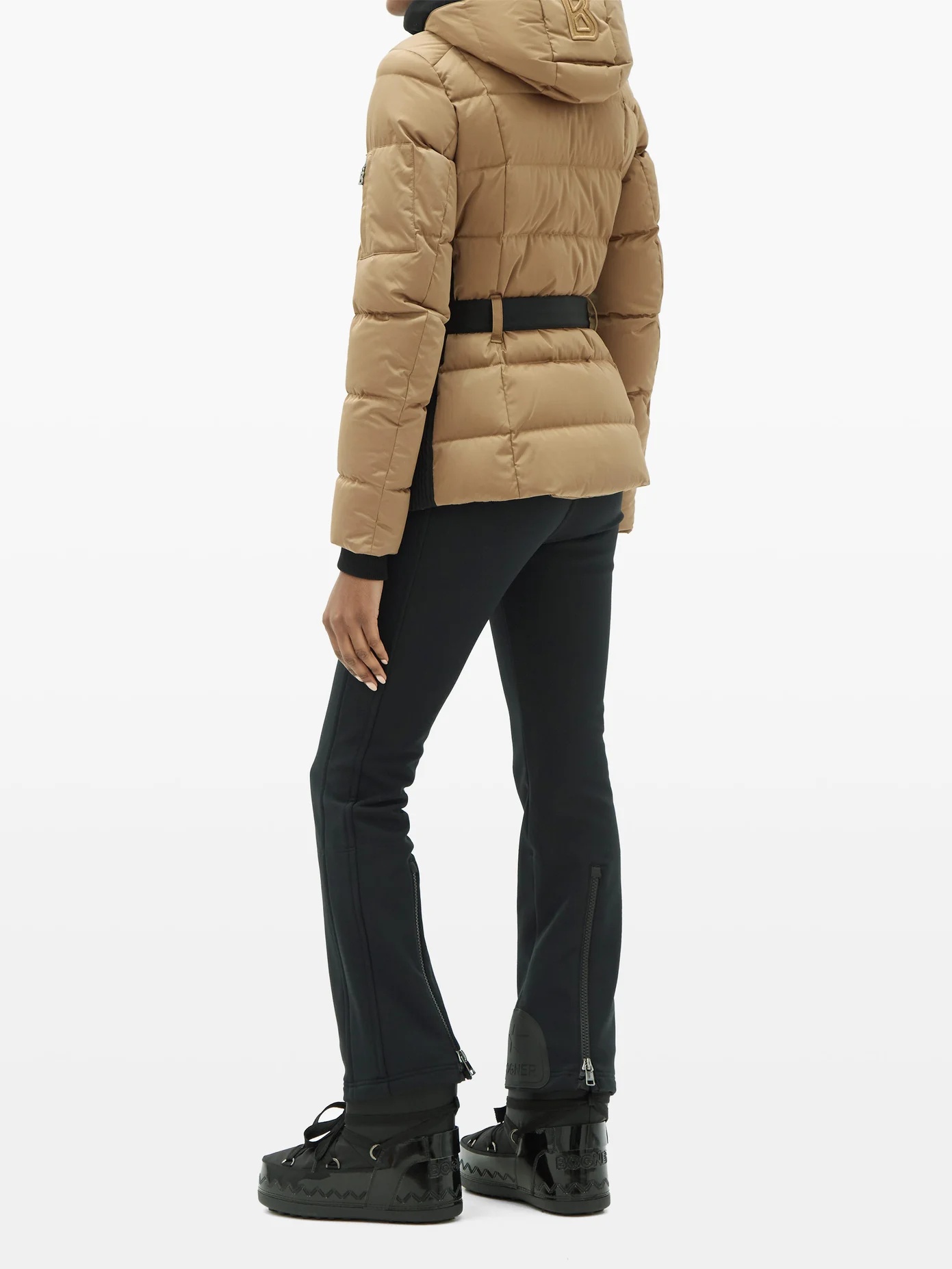 Gisa hooded quilted-down shell ski jacket - 2