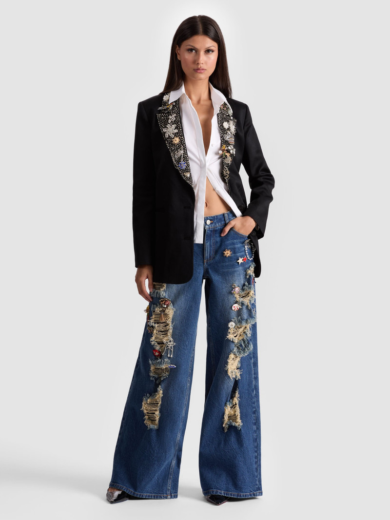 Alice + Olivia ELNA EMBELLISHED BLAZER outlook