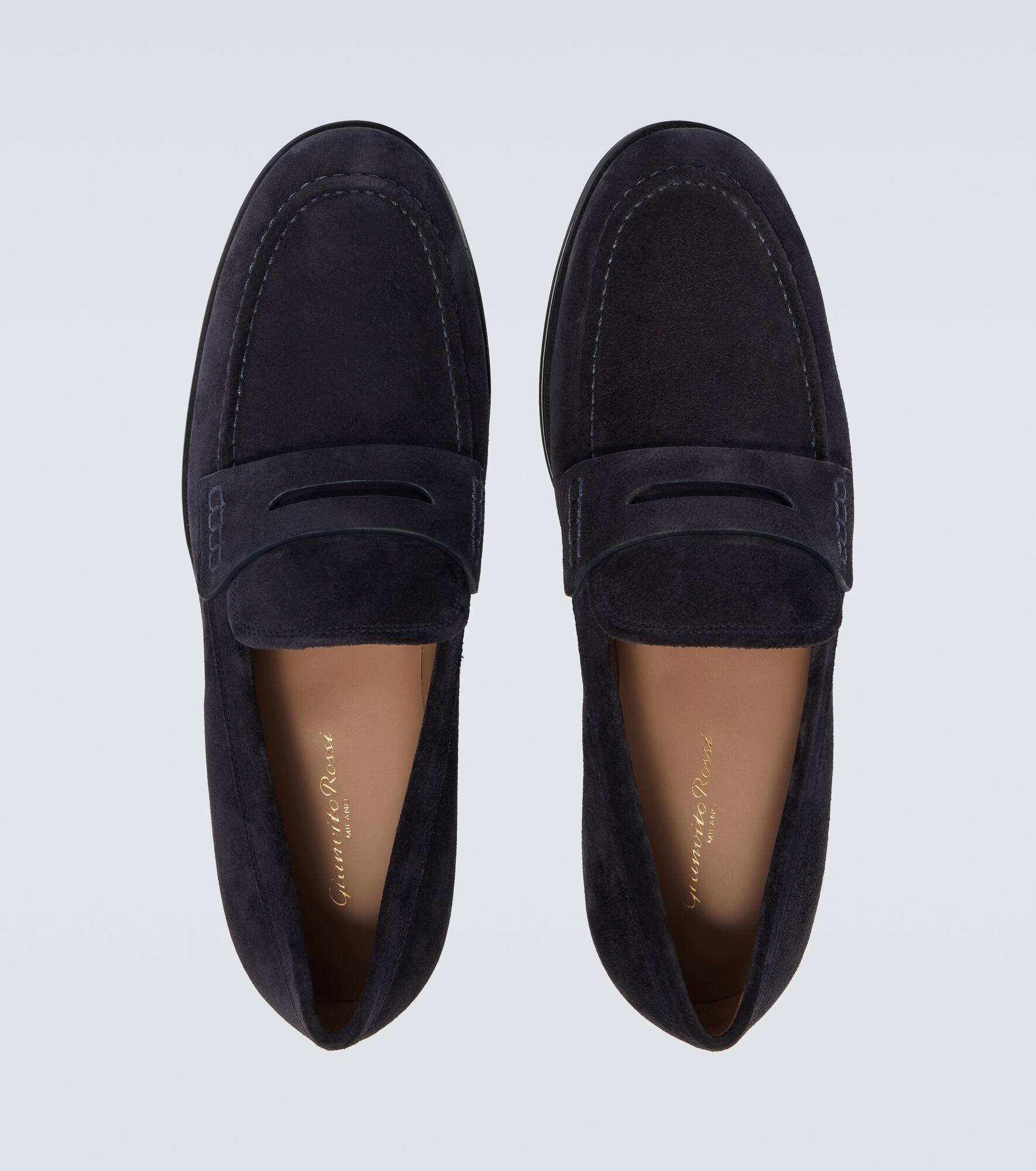 George suede penny loafers - 4