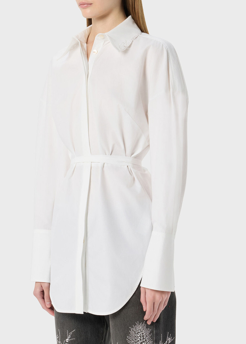 POPILINE SHIRT WITH BELT 4