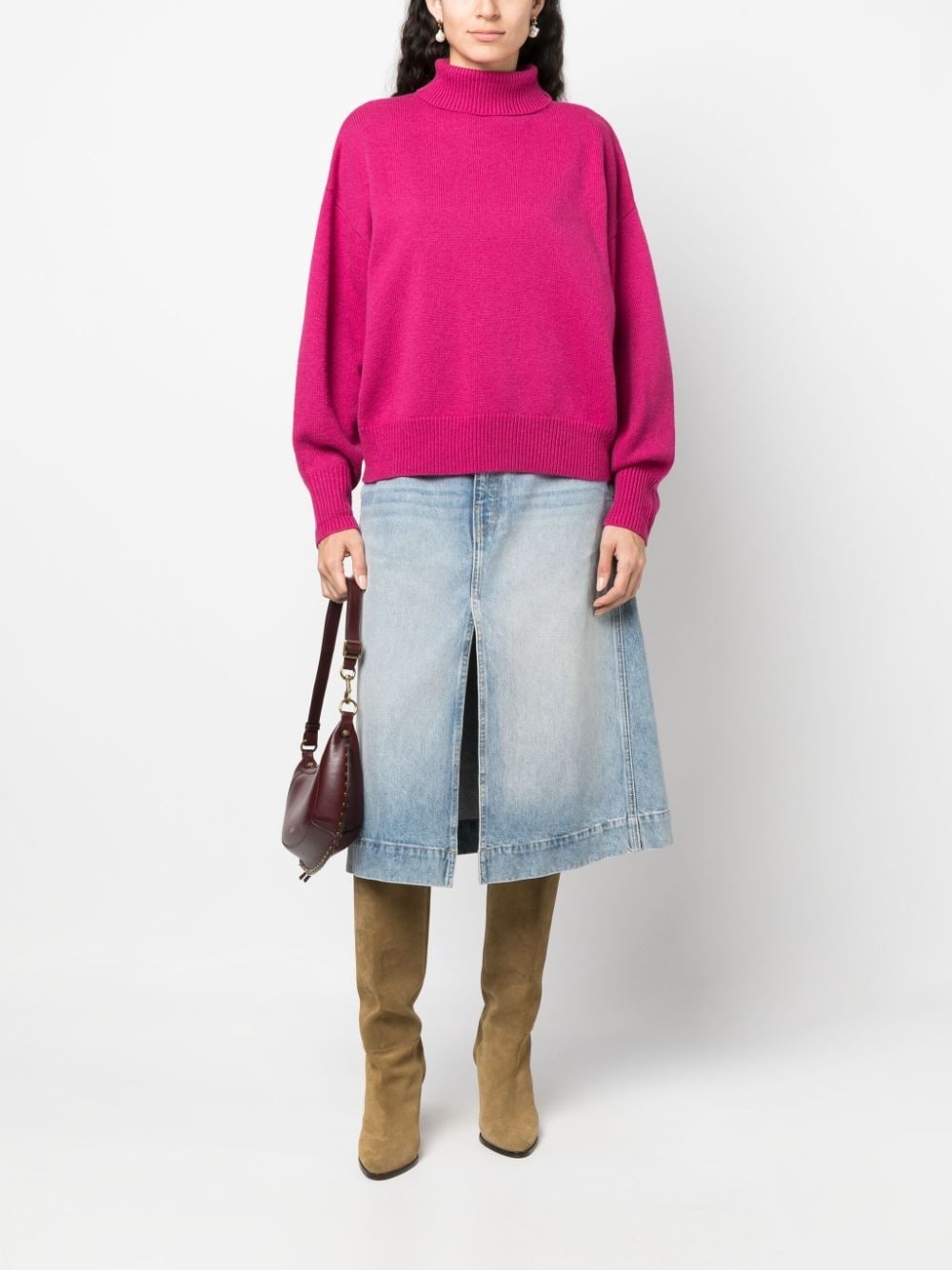 roll-neck cashmere jumper - 2