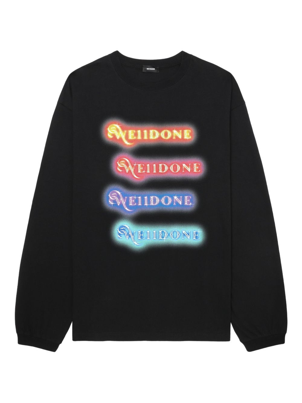 logo-print long-sleeve T-shirt - 1