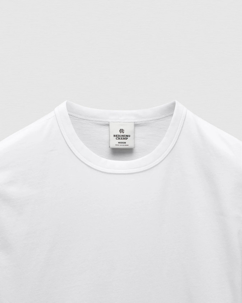Reigning Champ RC Lightweight Jersey Slim T-Shirt - White outlook