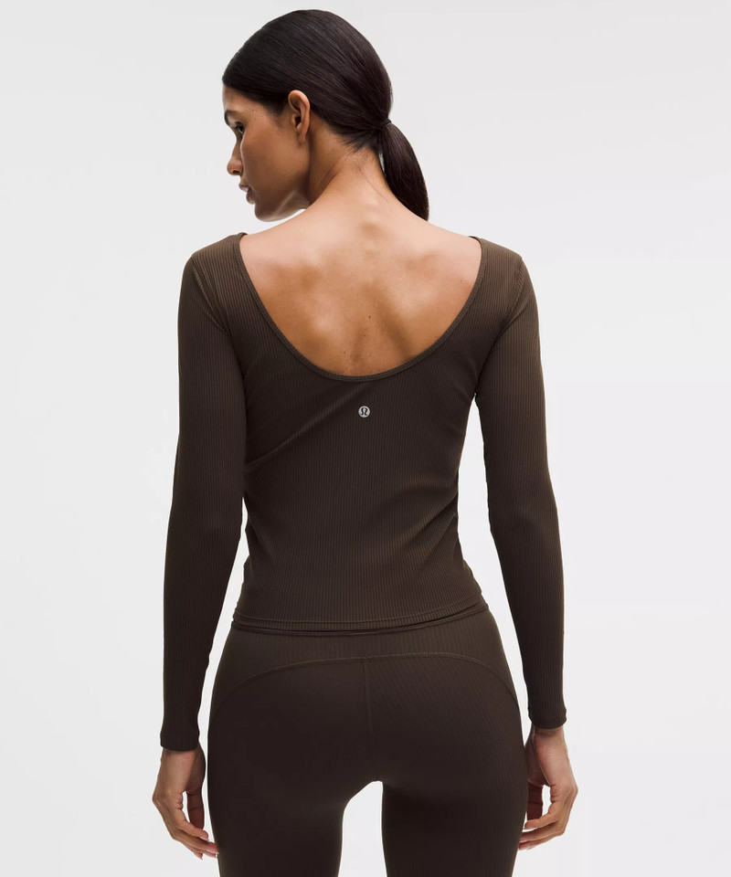 lululemon Ribbed Scoop-Back Yoga Long-Sleeve Shirt outlook
