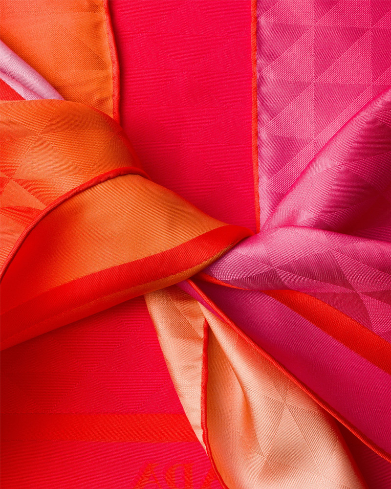 Prada Printed silk twill halter top outlook