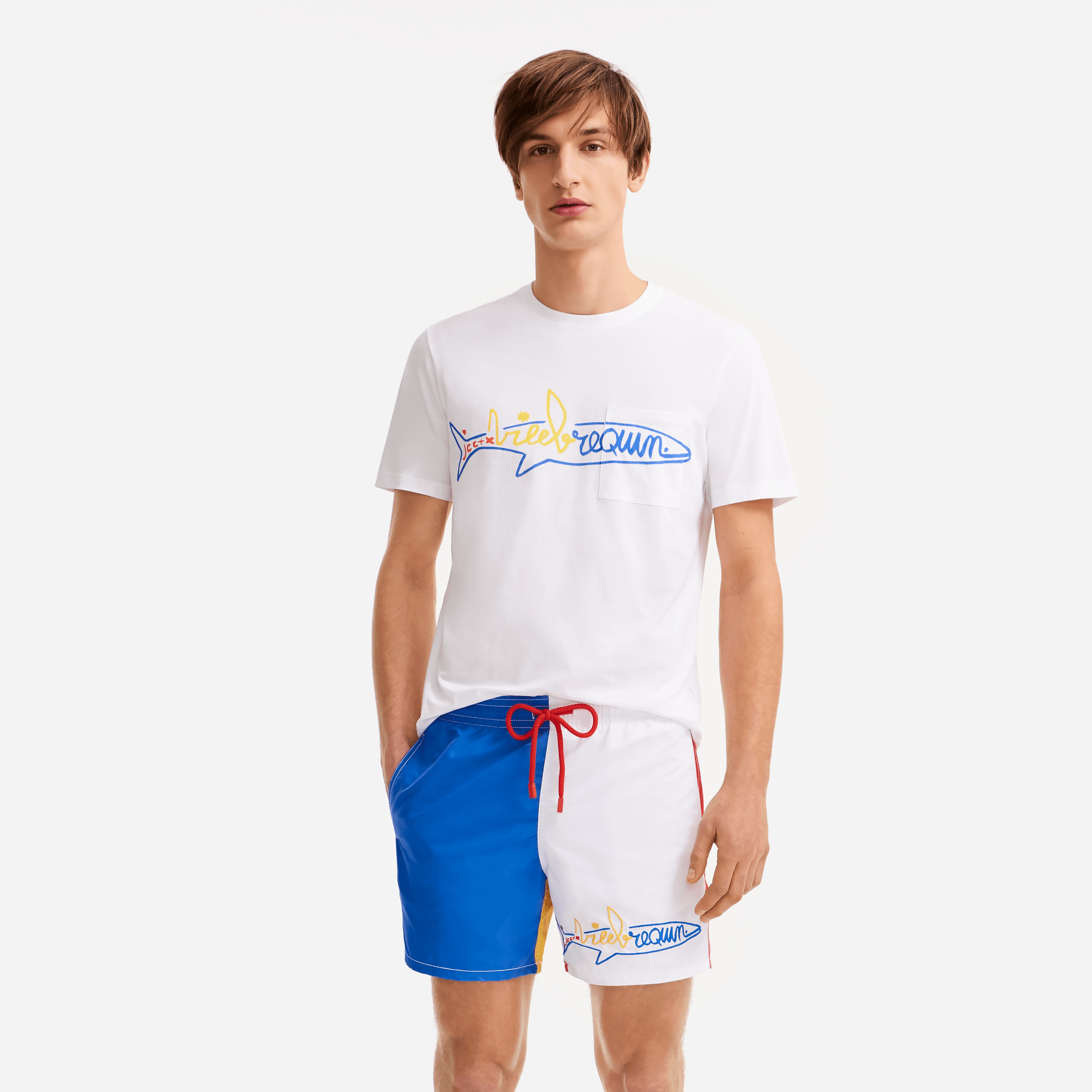 Men cotton t-shirt Vilebrequin Squale - Vilebrequin x JCC+ - Limited Edition - 2