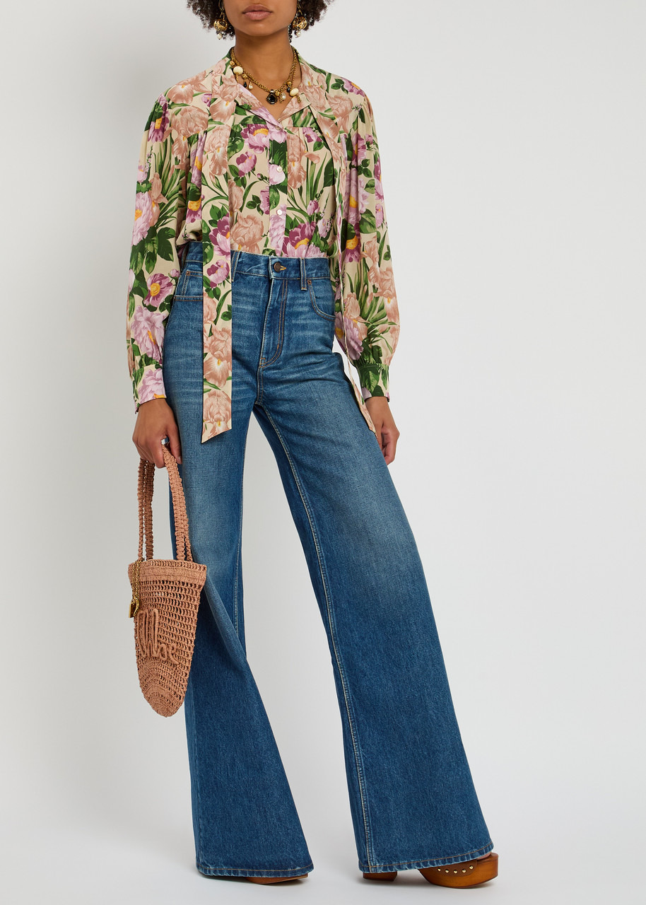 Chloe Floral-print Silk Blouse - 4